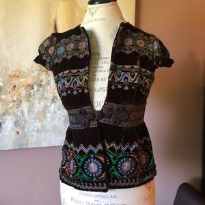 Natette Lepore velvet jacket size 6